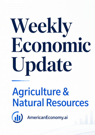 Weekly Economic Update - Agriculture & Natural Resources